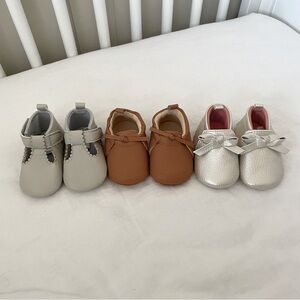 Lot of 3 Baby Shoes Size 2 (3-6 months)